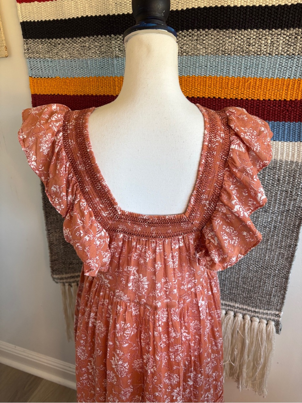 Free People Rust Floral Maxi Dress - Picture 5 of 7